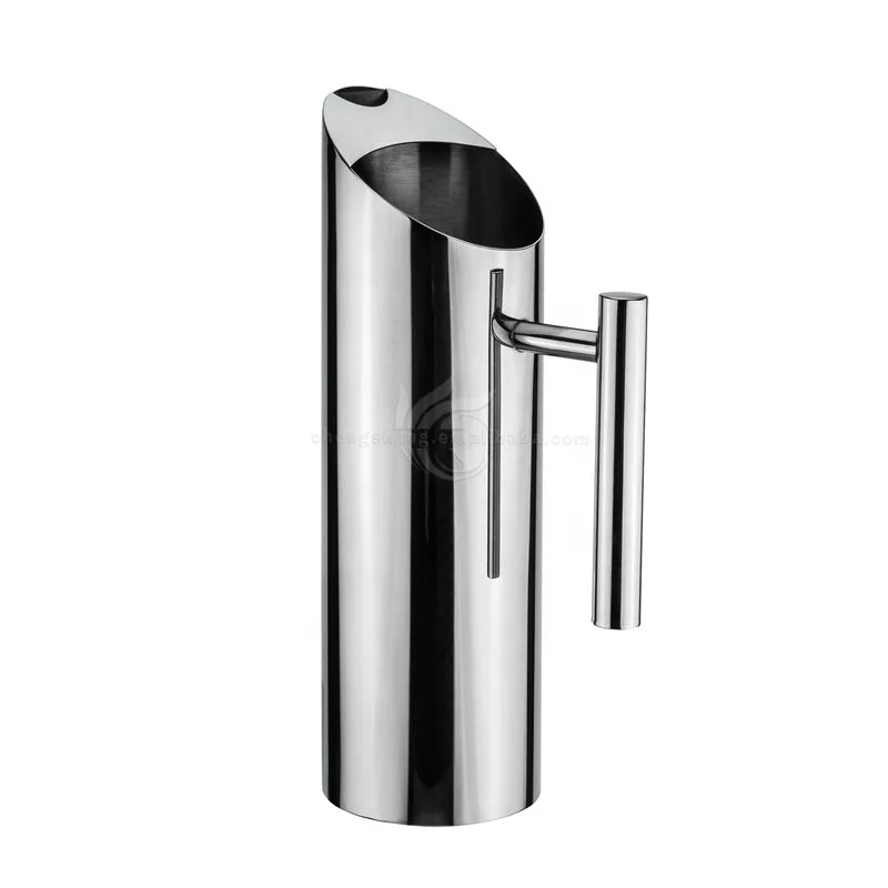 Современный кувшин для воды из нержавеющей стали, кувшин для чая со льдом, прямой горшок для воды/сока/пива/кофе, кувшин для ресторана/дома