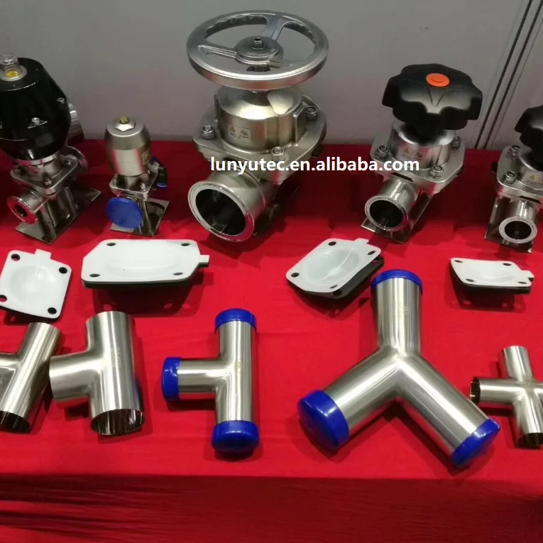 
Stainless Steel Sanitary Aseptic Diaphragm Valve For Pharmacy 