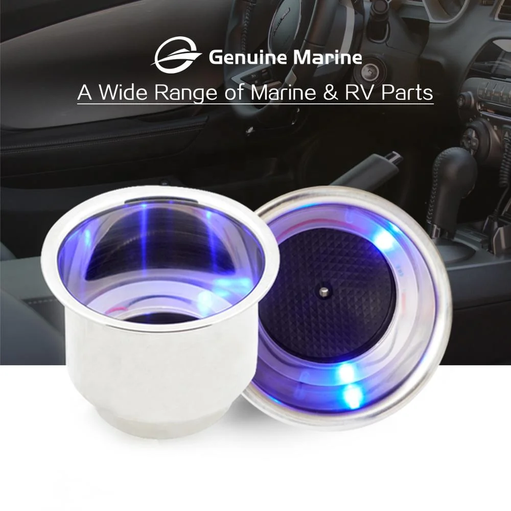 Genuine Marine Yacht Car Antislip Waterproof LED Cup Holder For Boat