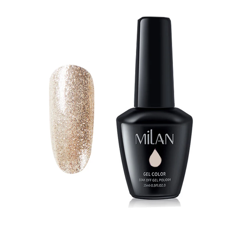 2019 Professional wholesaler Nails Gel enamel gold color 15ml glitter gel polish for nail beauty