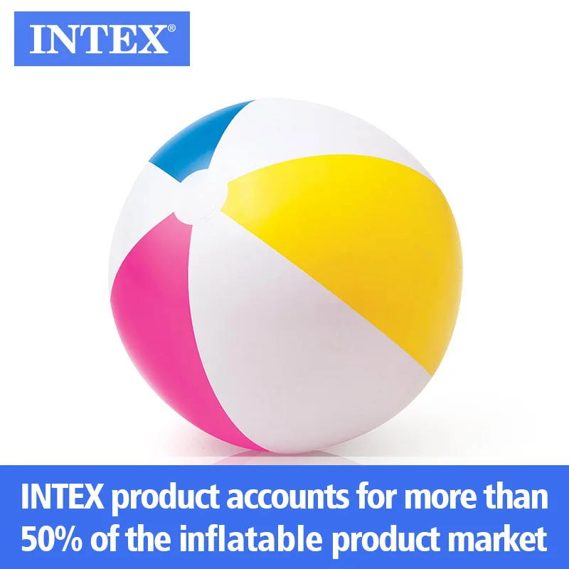 
INTEX 59030 GLOSSY PANEL BALL Inflatable Toy Style and Beach Ball Type Pvc free Custom Beach Ball 