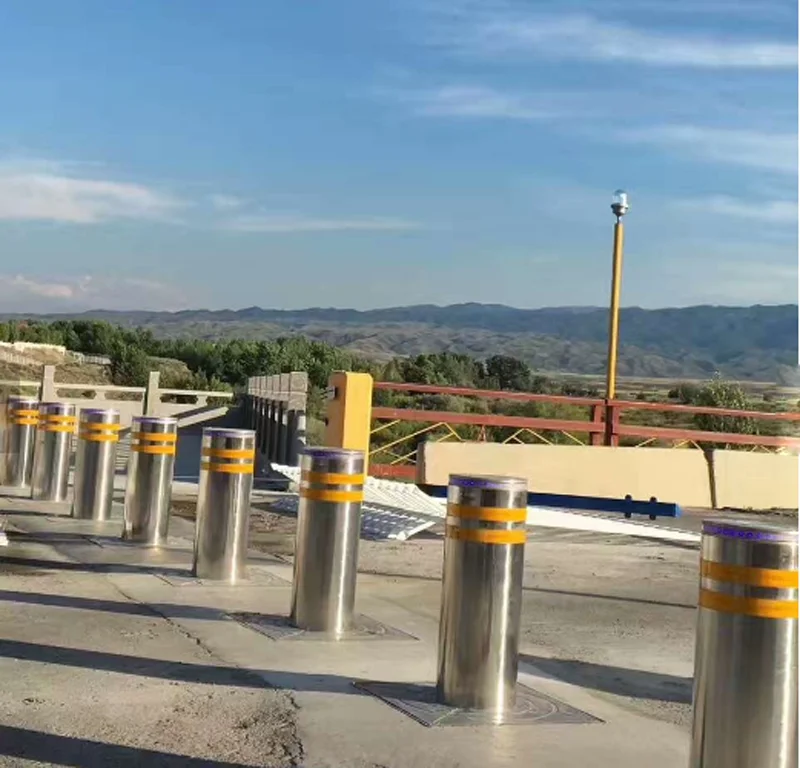 Supplier 304 316 Stainless Steel Rising Bollard Automatic Post Lifting Price Remote Control Parking Hydraulic Bollards Outdoor