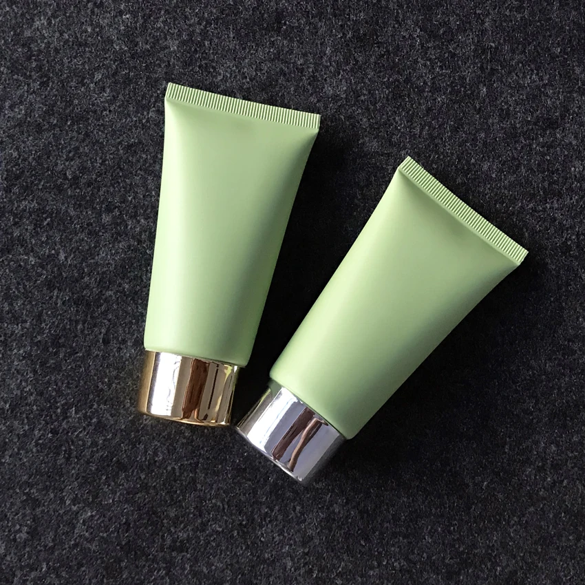 50g Green Frosted empty Facial cleanser soft tube Hand cream Cosmetic hose Aloe vera gel plastic squeeze tube