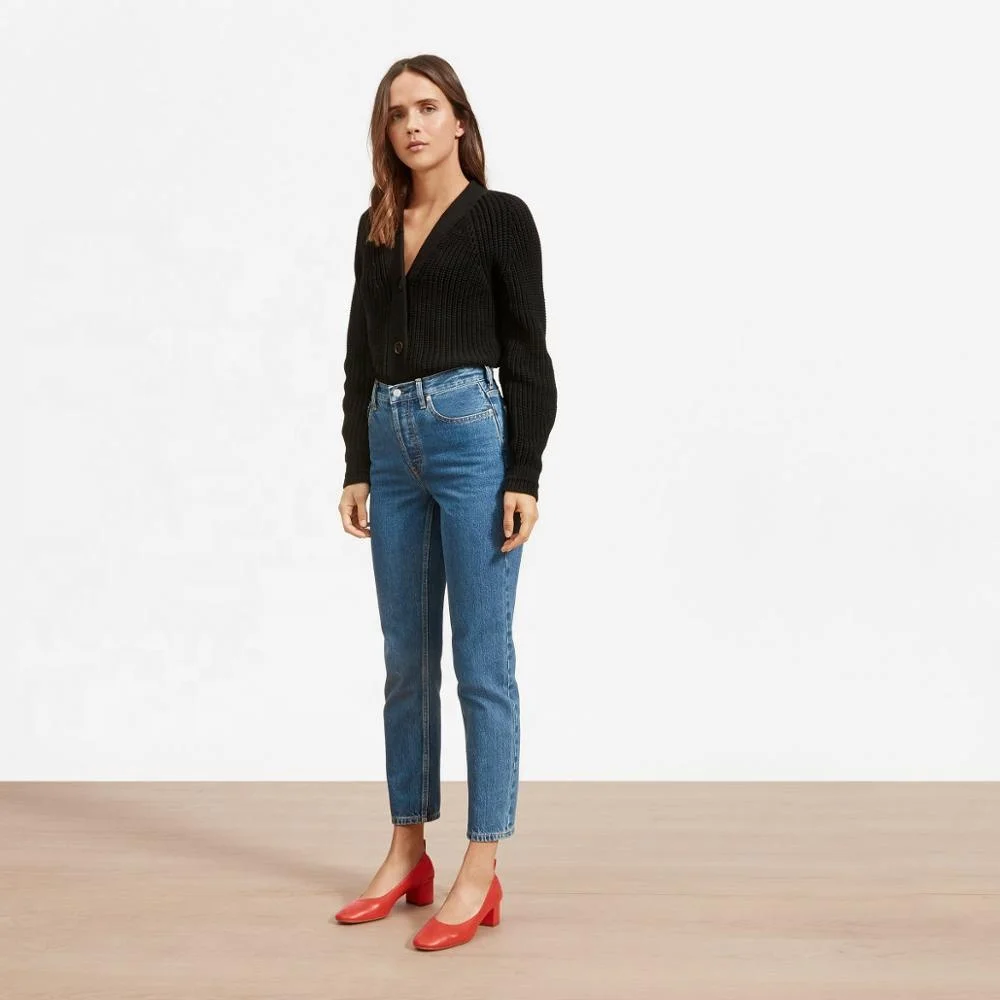 
MANRINO-0480 Thick Heel Handmade Soft Sheep Leather Red Color Women Almond Toe Kitten Heel Pump Shoes 