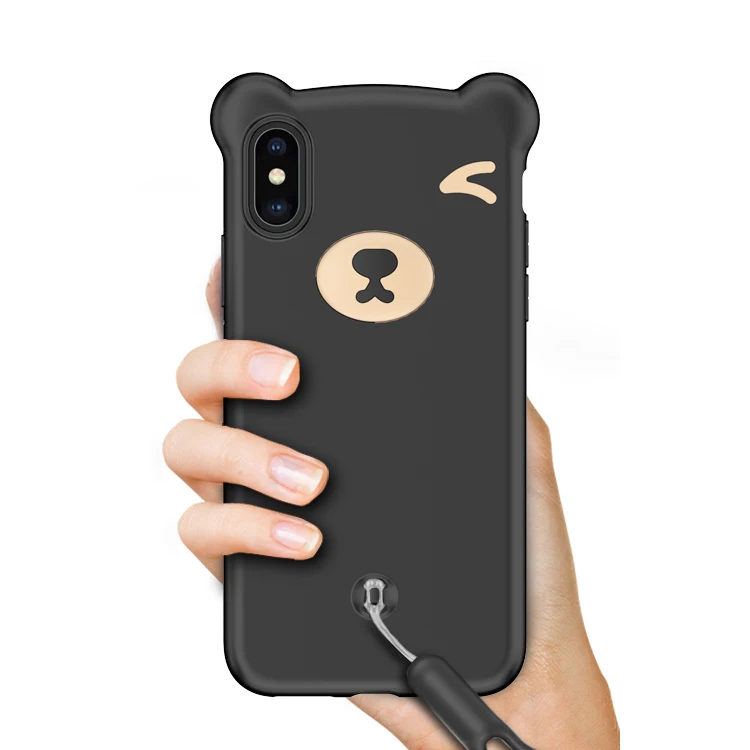 Girls Design Cute Mobile Phone Case with Strap Iphone X Smart
