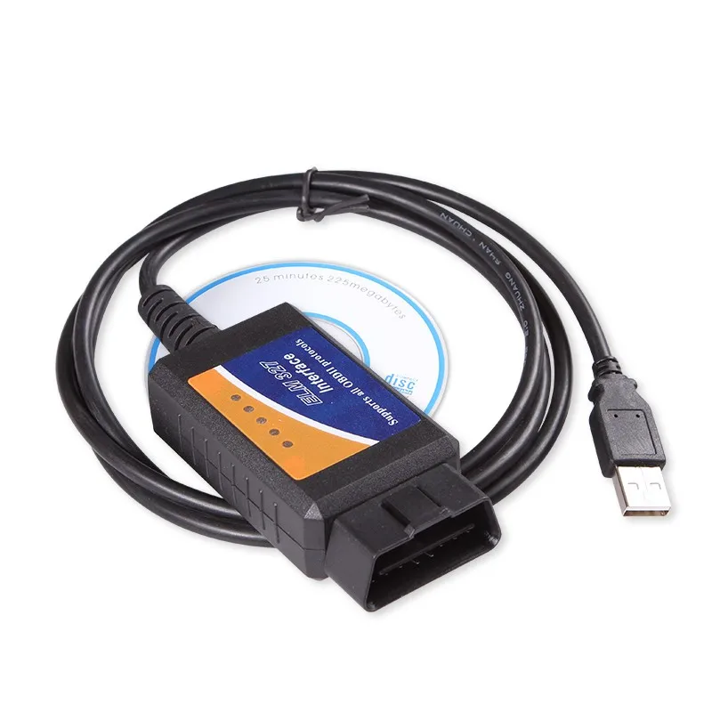 Elm327 USB Obd2 диагностический сканер ELM 327 В 2.1 USB интерфейс Авто сканер Поддержка OBDII протоколы автомобиль код читателя V2.1 ELM327
