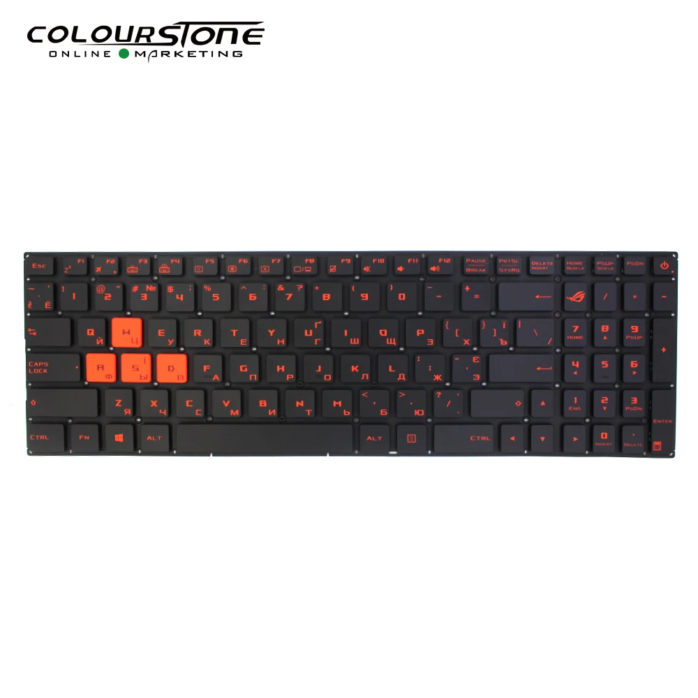 Оптовая продажа с подсветкой Русский ноутбук клавиатура для Asus GL502 GL502VM GL502VY
