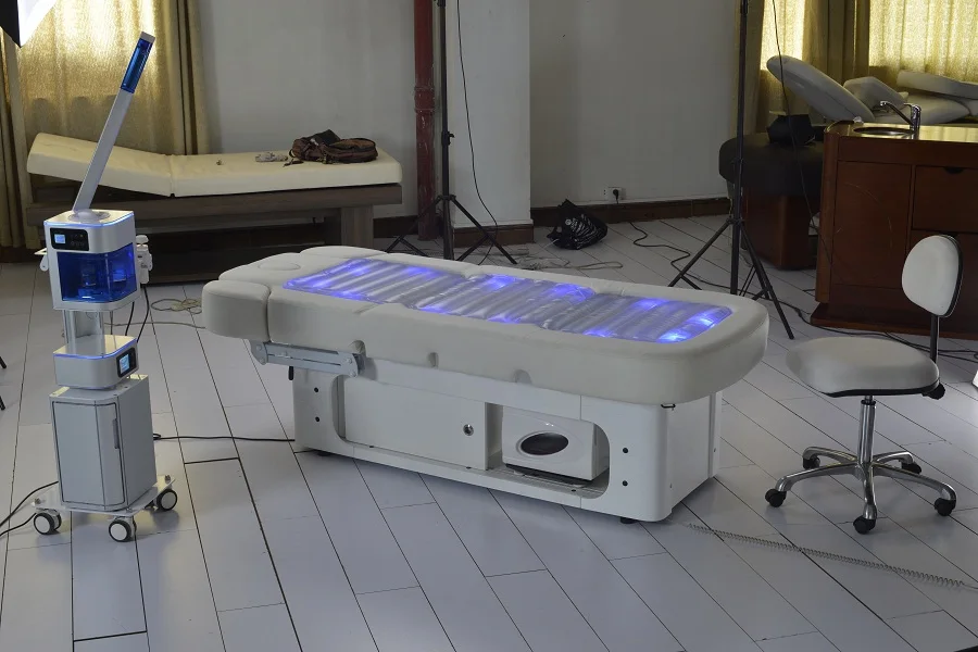 heated facial bed with facial bed electric massage table of hydro massage bed water