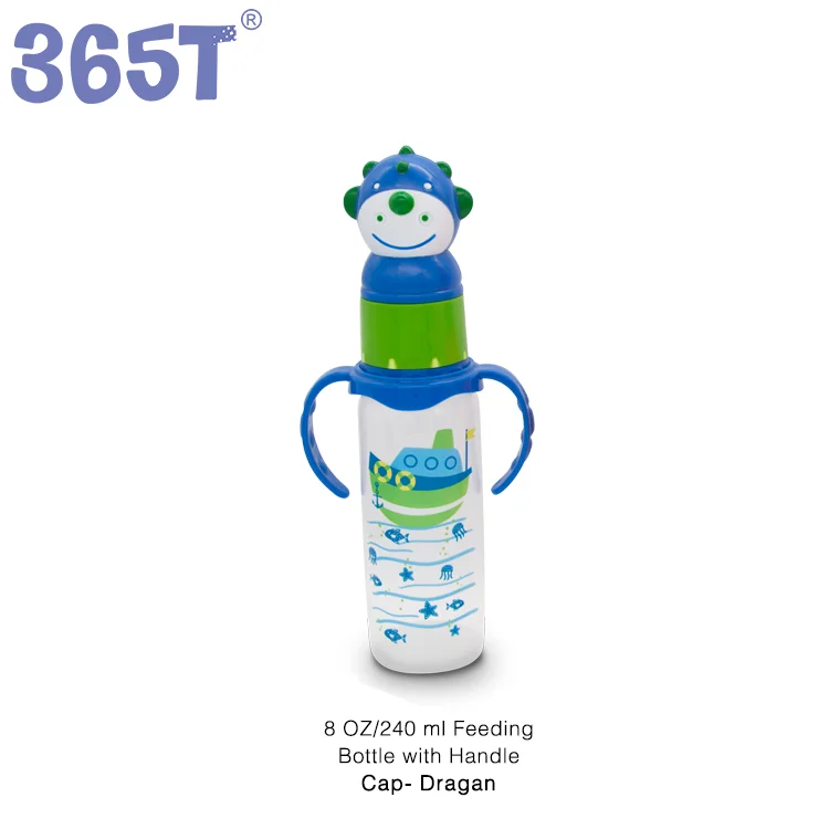 365T оптовая продажа, без БФА, оптовая продажа со склада, 240 мл pp бутылочка для кормления детей с животными