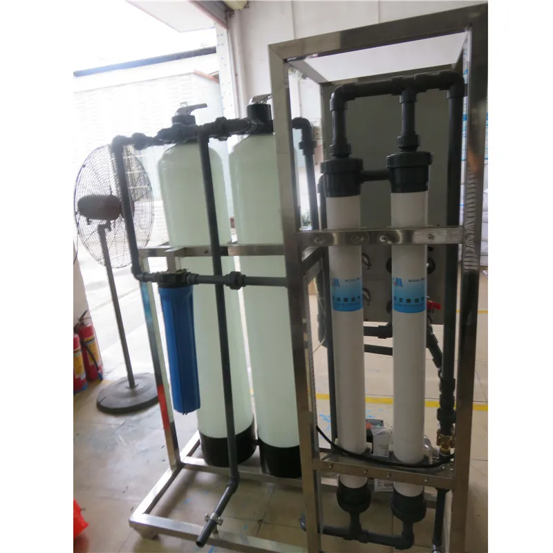 500L High PH Automatic ultrafiltration equipment water purification machine With EDI and purified water tank