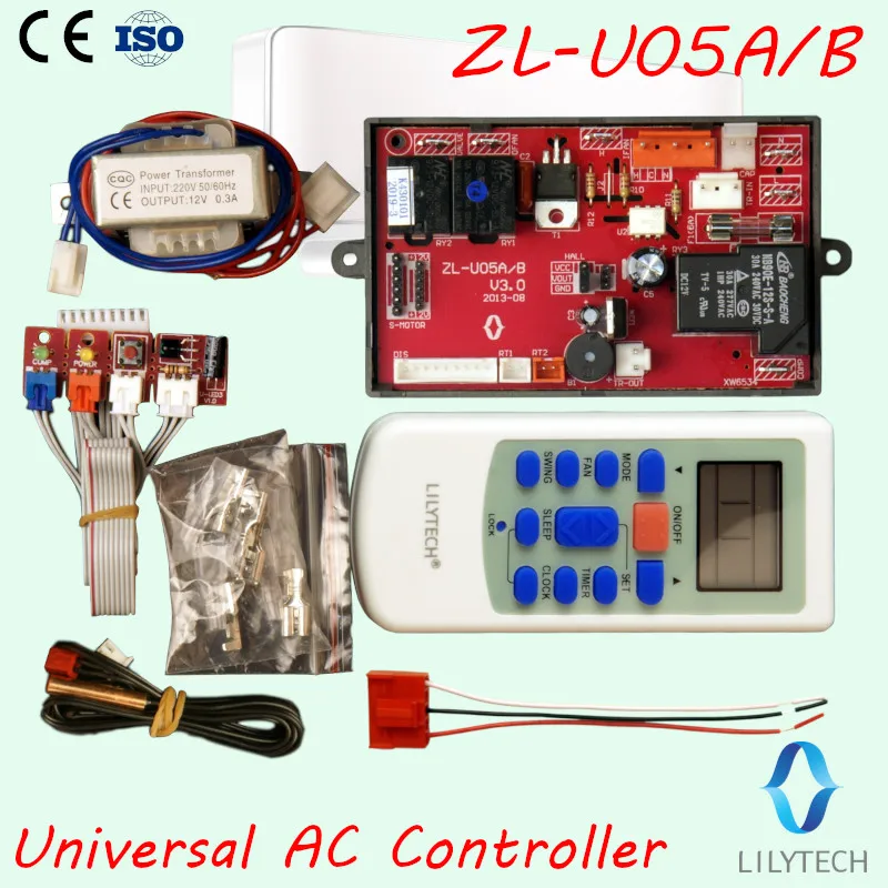ZL-U05A/B, universal control air conditioner, air conditioner universal control board, universal a/c control system, Lilytech