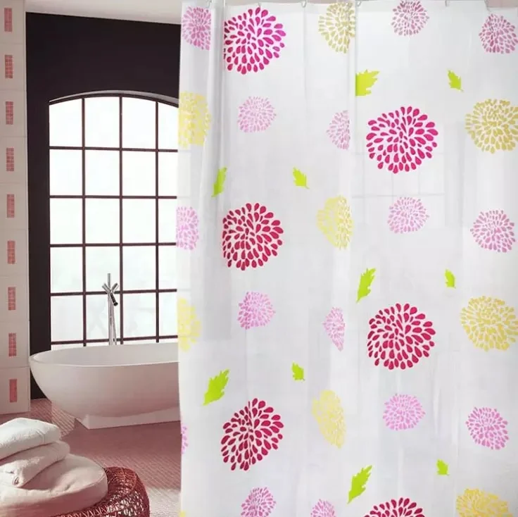 
PEVA fancy shower curtain 
