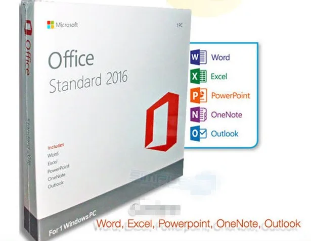 
 Офисный 2016 32bit 64bit DVD стандартный пакет Китай Microsoft office 2016 стандартный DVD розничный пакет  