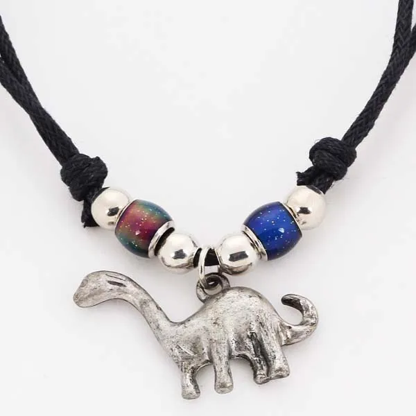 Jewelry necklace zinc alloy shark tooth mood beads modern tribal beaded gold chain necklace