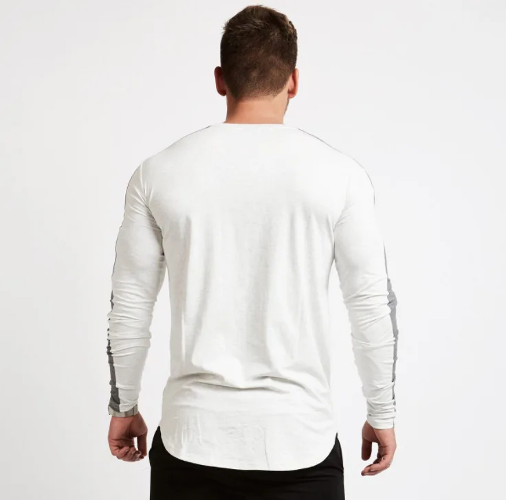 Wholesale personalized thick gym sports fitness sportswear men plain gym fitness man shirt