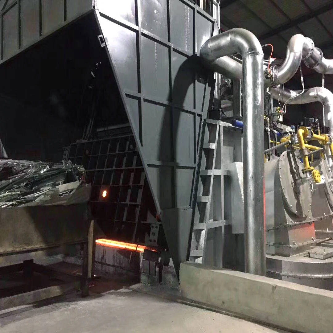 aluminum melting furnace for casting line
