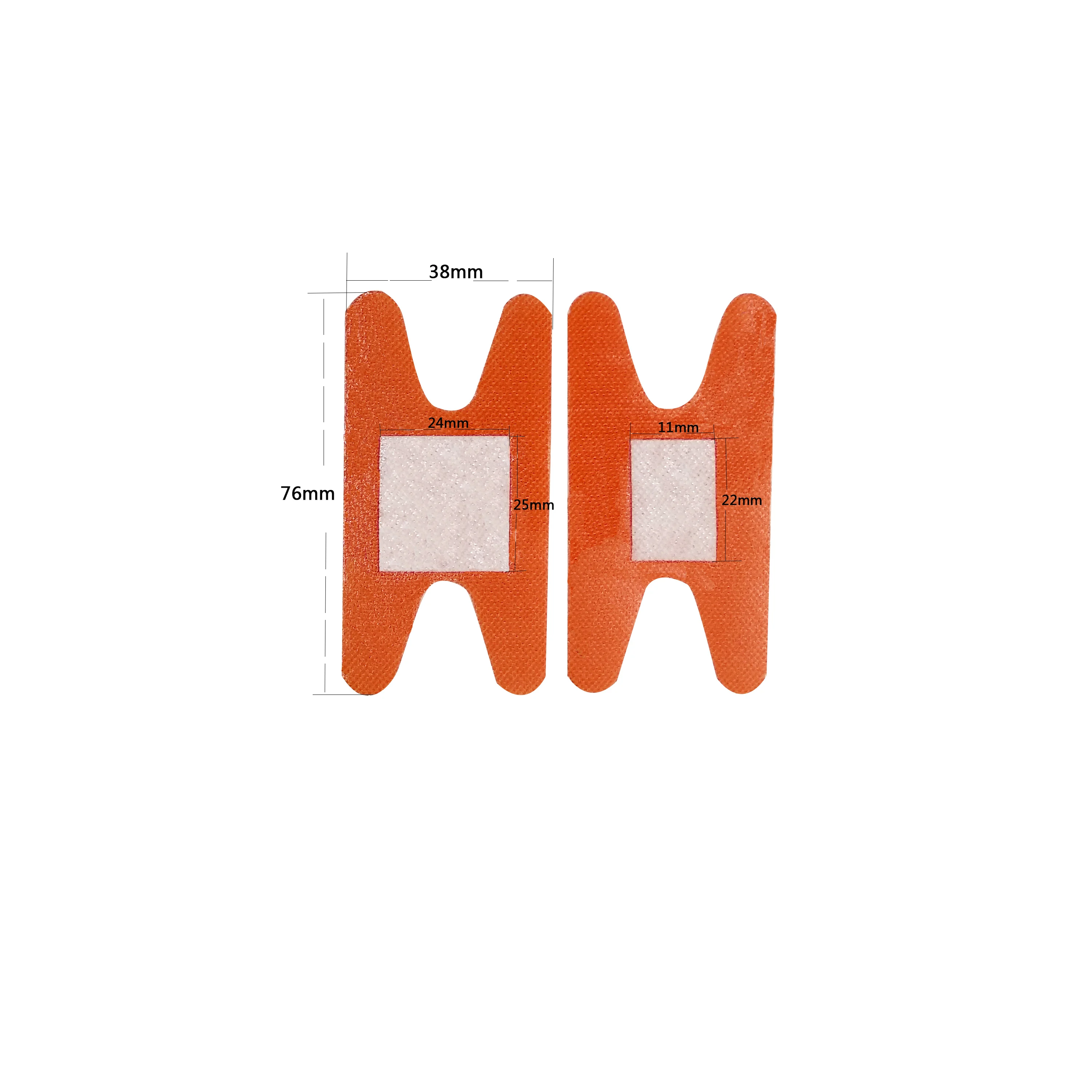 OEM Factory direct H type 76*38mm plaster strip bandaid  Red Adhesive Bandage