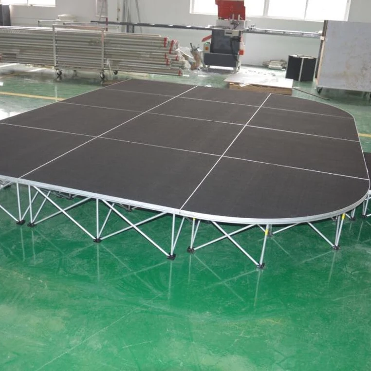 Building a Portable Stand for DJ Plywood Platforms Folding Legs