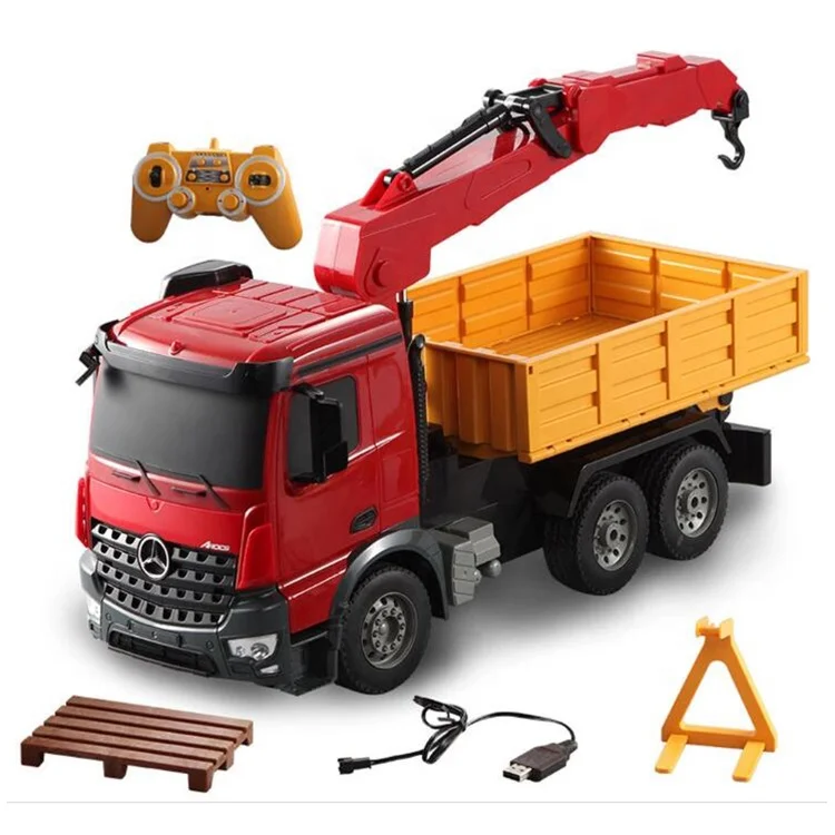 Big Crane Truck Authorized 2.4G 1:20 Rc Mers-Ben Arocs Pickup truck with Accessories