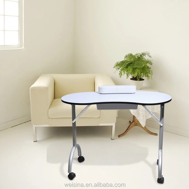 Simple Foldable Elegant Trolley Portable Manicure Nail Table