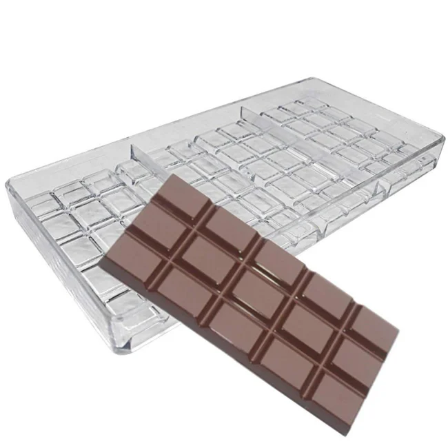 
Custom DIY High Quality PC Reusable Clean Plastic Polycarbonate Chocolate Mold 