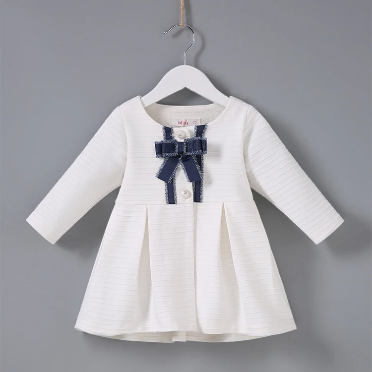 baby girl  coat Autumn Girl Coat button Outfits Kids white  Overcoat