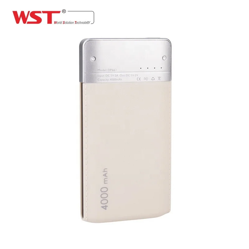 Бытовая электроника 4000 мАч Мини зарядка банка wst фирменные Тонкие банки питания