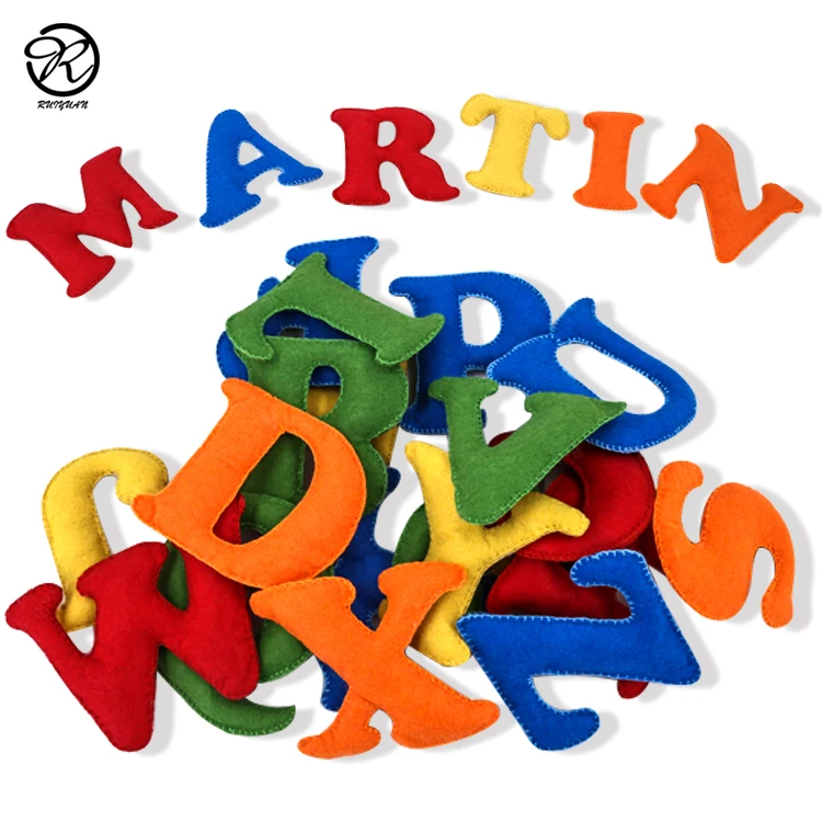 kids education toy felt stuffed alphabet letter felt educational letters for baby