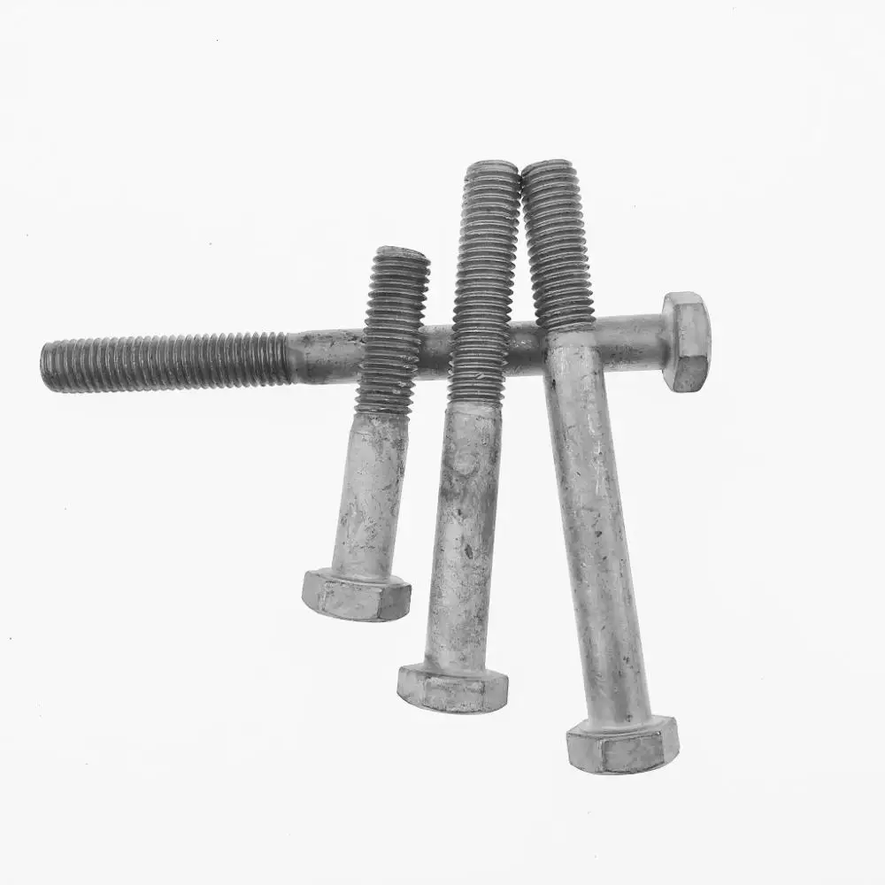
High quality hex bolts hot dip galvanizing grade 8.8 for steel structural 