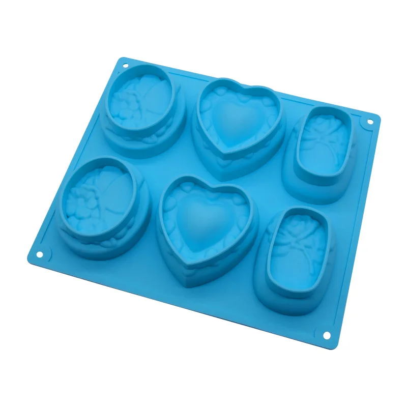 BPA  Free 3D Flower Shaped Soap Candy Silicone Molds