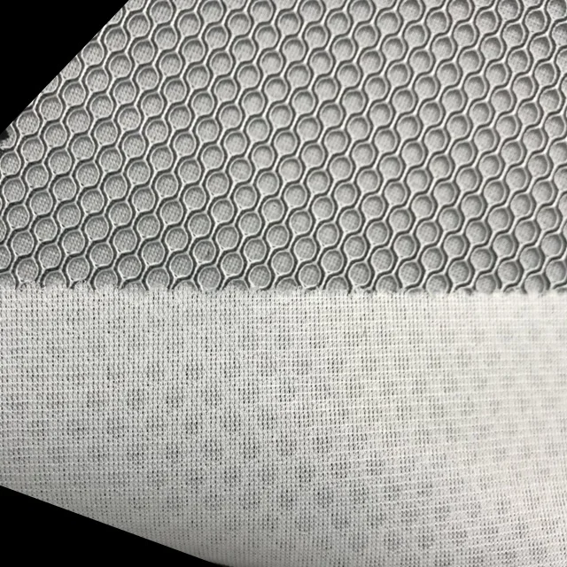Tessuto Di Maglia Di Aria Polyester Air Mesh Sandwich Dyed Knitted Fabric