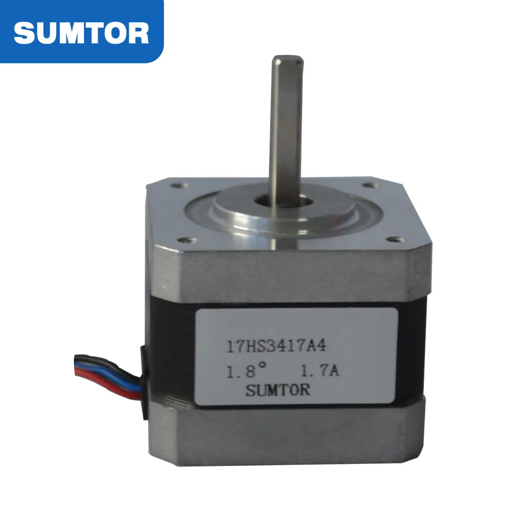 34 мм длина 1.7A ток 28N.cm удерживающий момент 2 фазы 4-проводной 1.8 градус чпу 3 оси комплект nema 17 1.8 шаговый двигатель