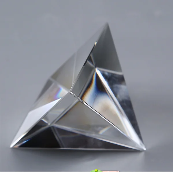 
glass pyramid plaque crystal trophy crystal craft 