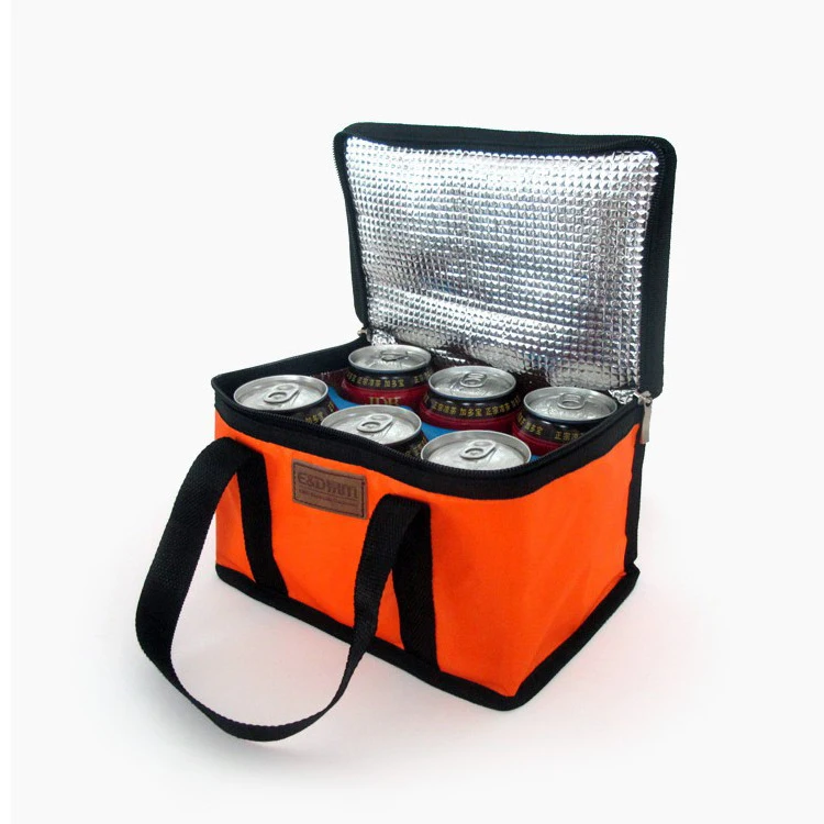 Custom 6 bottle cooler bag insulated for beers can and ice
