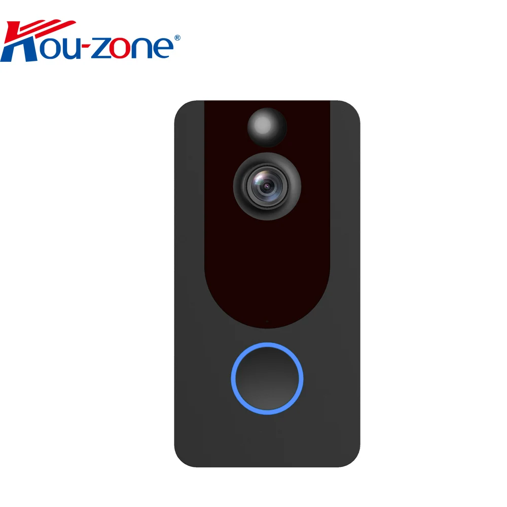 Easy to buy Hi3518E Doorbell 1.0MP Resolution Wifi VideoDoorbellPIR Motion Detection Wireless 1080p HD DoorbellCamera Night Vi