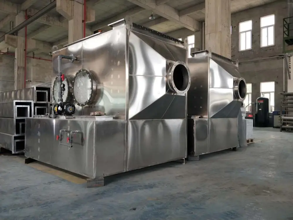Horizontal Stainless Steel Industrial Fume Scrubber/Wet Gas Scrubber