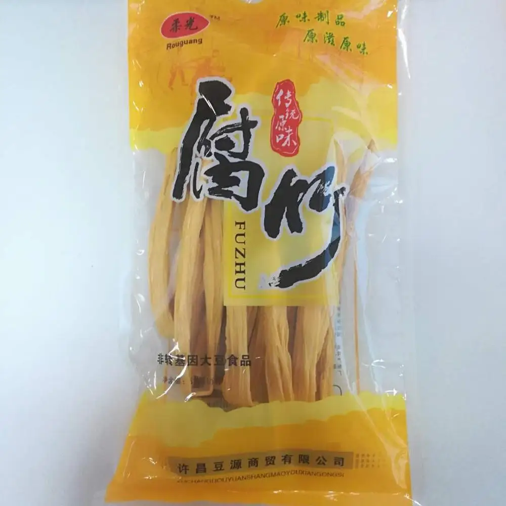 
Good Quality Bean Product Fuzhu Food Grade Dried Soybean Stick Tofu Fuzhu Stick 