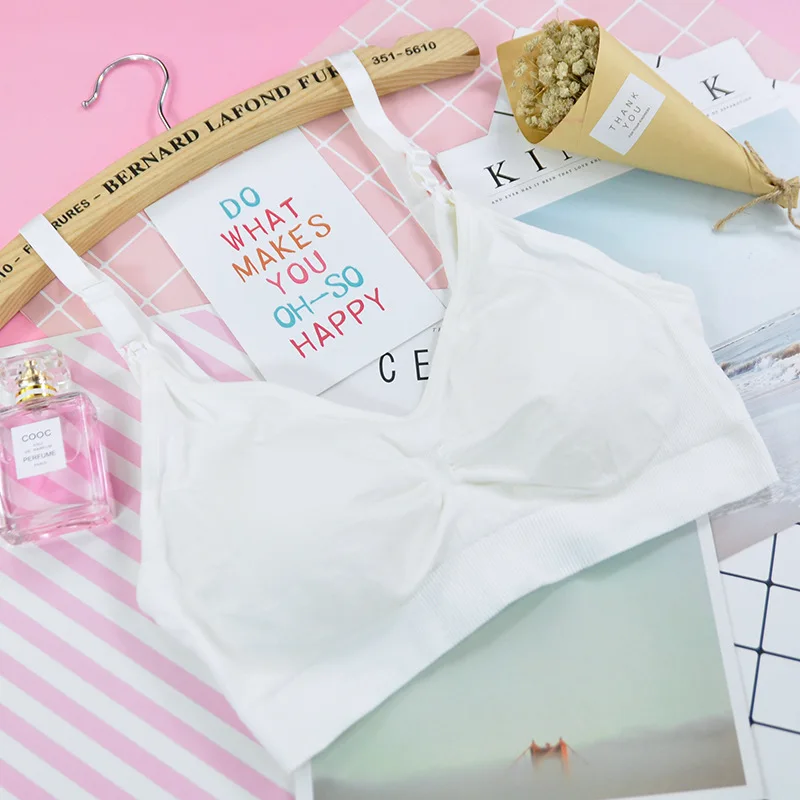 
Hot Selling Seamless Sexy Front Open Padded Breastfeeding Maternity Nursing Bra 