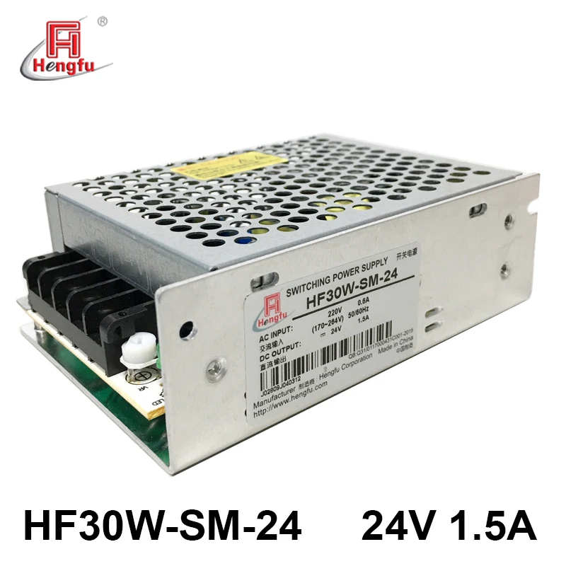 
24V 1.5A Hengfu HF30W-SM-24 SMPS single output AC DC switching power supply 
