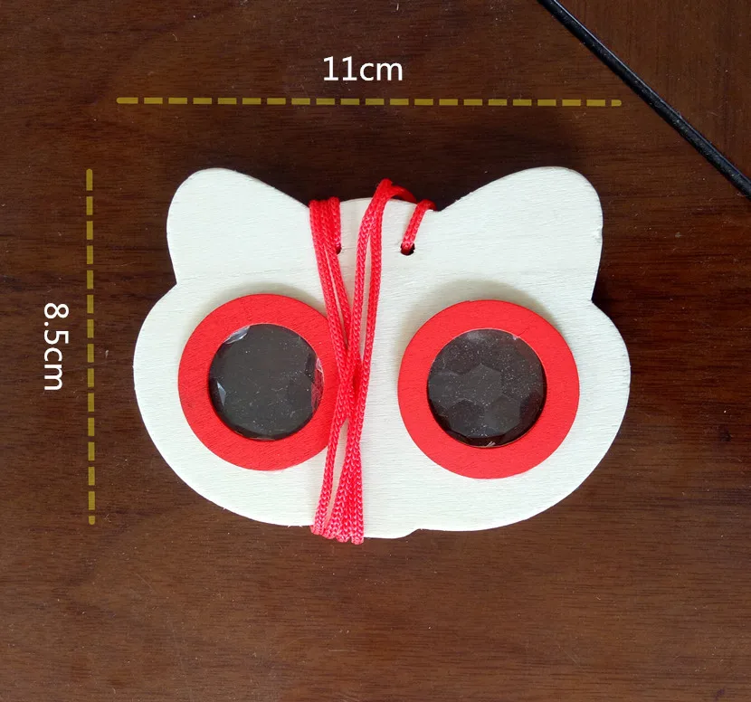 Interesting plane Wooden Magical Kaleidoscope glasses