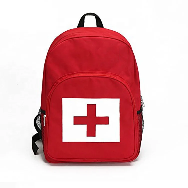 Large Capacity Multifunctional School First Aid Medical Backpack for Emergency Quick Rescue with Medicine Storage Bag