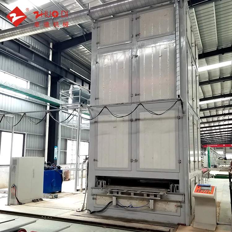 zhuodi numerical control machine industrial electric furnace hardening oven for stone slab