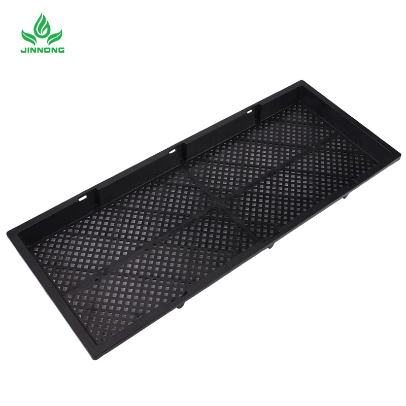 Black PP seedling growth tray layer sprouts plastic seedling tray