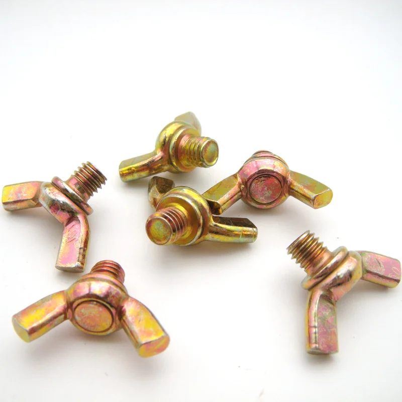 Oem Factory Hardware Material Din Zinc Plated Regular Stainless Steel / Wing Bolt Butterfly Thumb Screw Din316