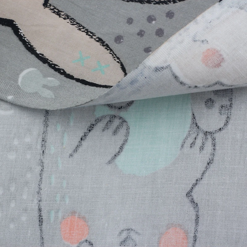 100% cotton twill fabric cartoon pattern patchwork home textile sewing