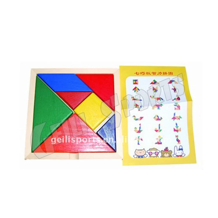 Новые дизайн большой развивающие игрушки дети мягкие Играть головоломки tangram puzzle