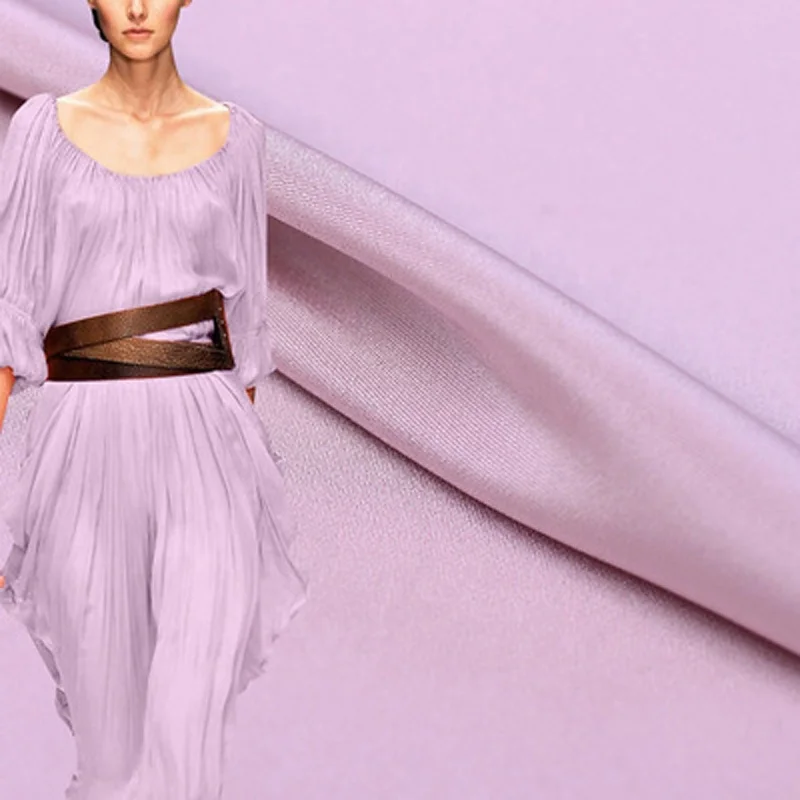 
Silk fabric 114cm width 30mm heavy silk crepe de chine fabric 100% silk CDC fabric 