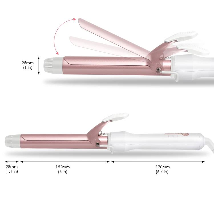 Best 25/32/38mm Ceramic Hair Styler Curlers Curling Iron