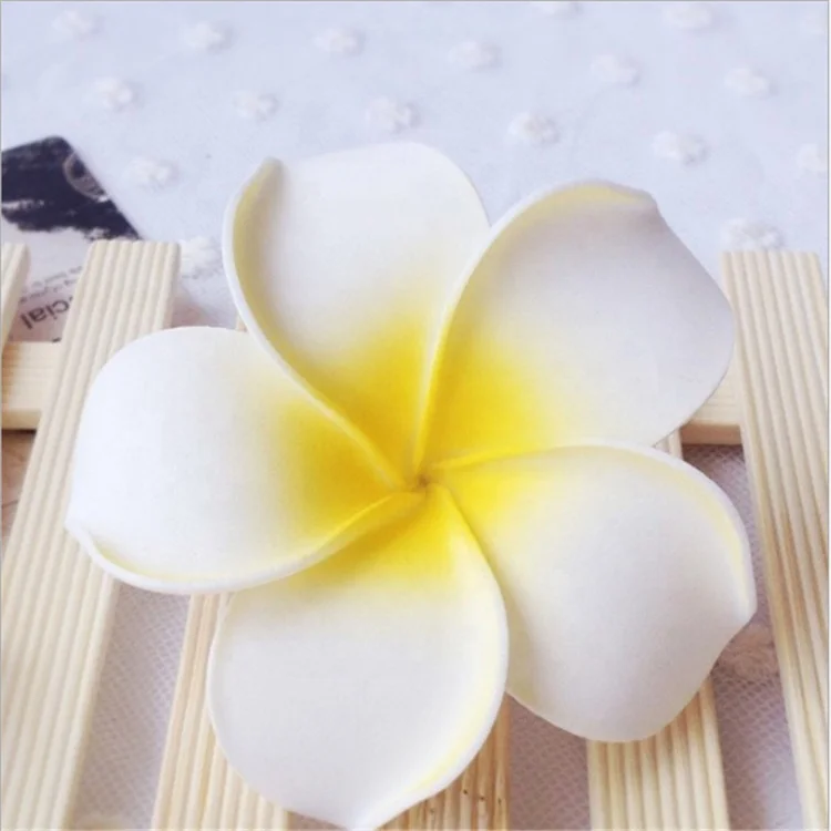 D1230  Plumeria Hawaiian Foam Flower Frangipani Flower Artificial Silk For Wedding Party Decoration