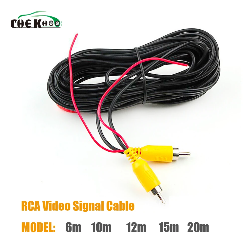 6 м автомобиля RCA заднего хода автомобиля зеркало заднего вида парковочная камера видео кабель зеркало заднего вида с видео вспышка триггера провода для всех автомобилей аксессуары провода